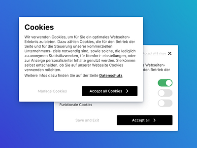 SirPauls – Cookie Banner designsystem wordpress