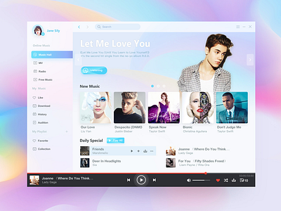 Music Concept UI Shot