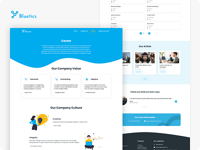 Redesign Career Page career page company profile interface redesign simpledesign ui uidesign userinterface webdesign
