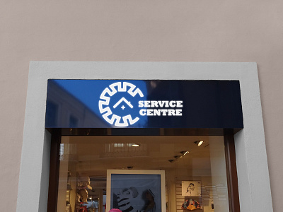 Service Centre logo with mockup 2nd. branding design graphic design logo