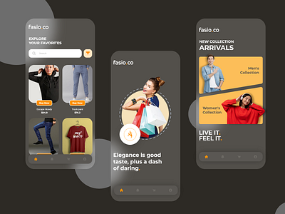 Shopping mobile UI