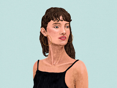 Woman Illustration digita art illustration portrait