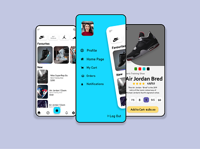 Shoe App app design illustration ui