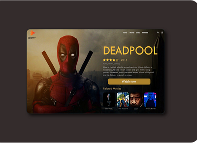 Movie Web App design ui ux