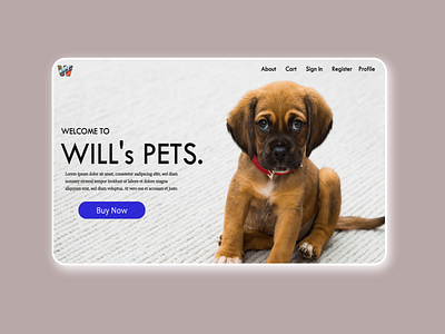 Pet Sale Website design minimal ui ux web