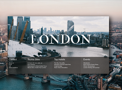 London postcard design illustration ui web