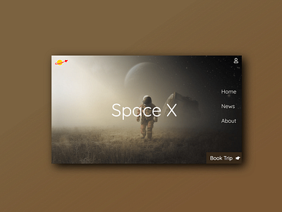 Space Website Landing Page design ui ux web