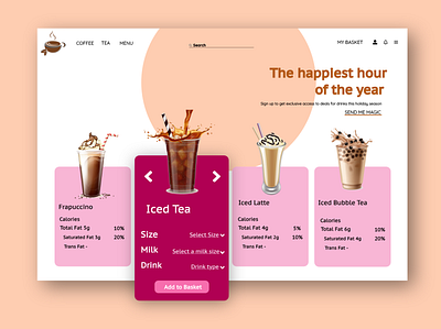 Coffee Lounge Website Lounge app branding coffee design graphic design illustration logo typography ui ux vector web