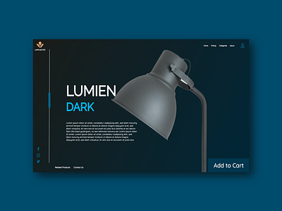 Lamp Website Ui Concept