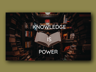 Knowledge is Power Concept app branding design illustration logo typography ui ux vector web
