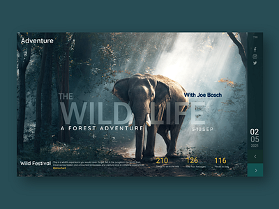 Wild Life Adventure app behance branding design designer graphic design illustration logo typography ui ux uxdesign vector web wildlife