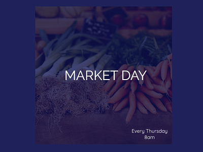 Local Market Day Poster