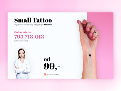 Small Tattoo - Simple landing page landing simplicity ui ux web design