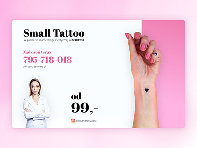 Small Tattoo - Simple landing page