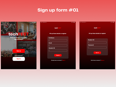 Simple Sign up form #001 dailyui figma signup