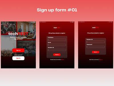 Simple Sign up form #001