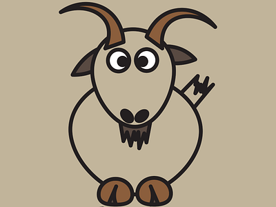 Funny Goat funny goat goats graphic design