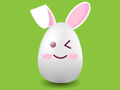 Cute Easter Bunny-Egg bunny bunny logo easter easter bunny easter egg easter eggs egg eggs illustration