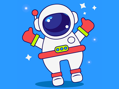 Astronaut in space astronaut design illustration kids space space travelling