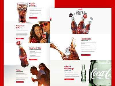 What's in a Coca Cola cocacola design interface ui webdesign
