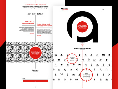 Audience Precision brand design homepage interface ui
