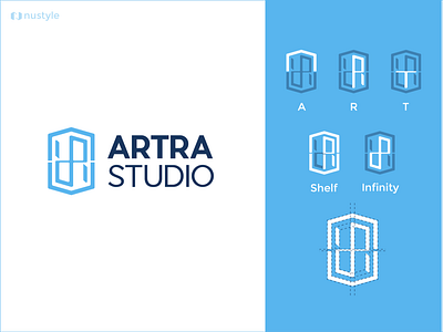 Artra Studio Softwarehouse Logo Project 1 branding design graphic design logo logo design mark monogram