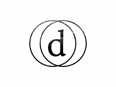 Dustin Senos - Identity black d identity logo type white