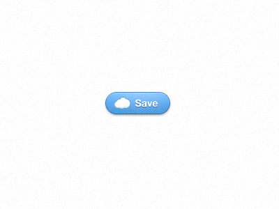 Save Button blue button cloud