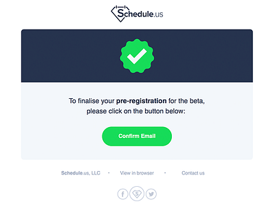 Schedule.us - Email app beta email minimal register schedule scheduling startup teaser web