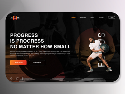 Exploration - Workout Landing Page