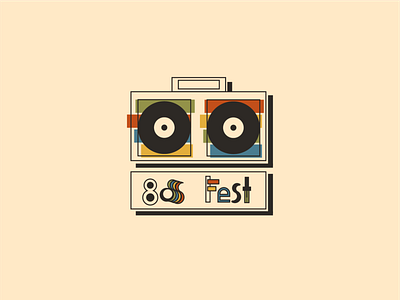 80s Music Festival branding challenge design festival graphic design logo minimal music playoffs weeklywarmup