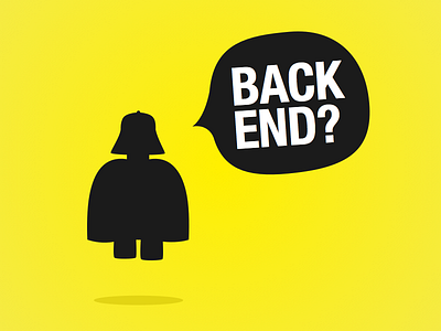"I am your father" backend developer star wars vector yellow