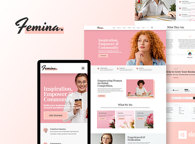 Femina - Women in Business Design design feminim design website wordpress