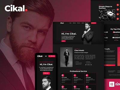 Cikal - Web Design for Personal Portfolio