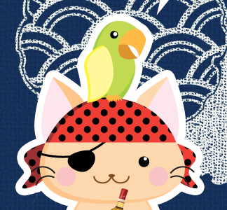 Polly wants a cracker! cat cute illustration illustrator parrot vector