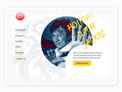 Design concept of landing page for Event Agency