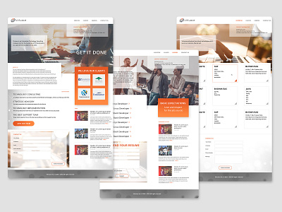 Web-site for IT Company itcompany mockups orange site design ui design ui ux uidesign warmcolors webdesign website