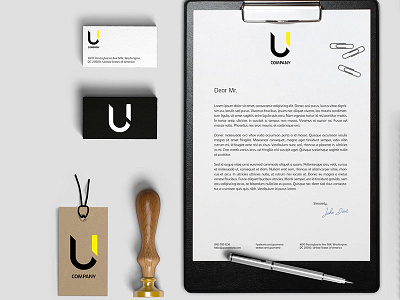 Brand ID Company "U" bramding id logo logoidea