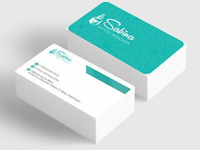 Business card for Tattoo Remover by Sabins behance branding design bribbble color create logo creative graphicdesigner illustrator logo branding logobrand typography vector