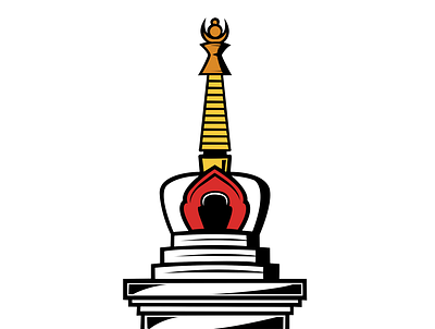 Chorten Stupa Ladakh Iconography design graphic ladakh illustration ladakh design ladakhi designer ladakhi png leh ladakh