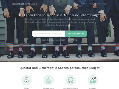 Disabled Financial Landingpage