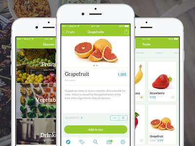 Healthy shopping app app designlab ecommerce iphone shopping ui ux