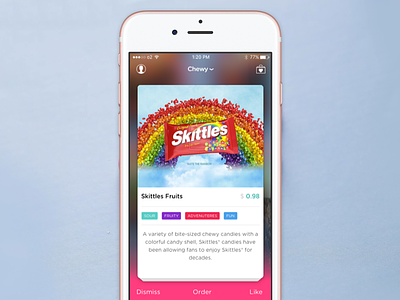 It's like tinder for candy... app candy design iphone sketch ui ux