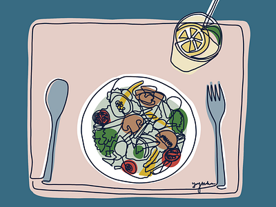 What did you eat for lunch ? illustration