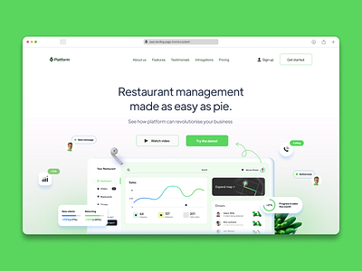 Saas Landing Page Header