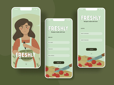 Sign up screen- Dailyui challenge 001 app cooking dailyui dailyui 001 food login form signup signup form signup screen