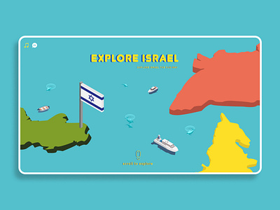Interactive Landing page -Explore Israel dailyui003 dailui daily dailyui 003 explore fun interactive israel landingpage laptop learning platform navigation ui