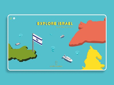 Interactive Landing page -Explore Israel dailyui003