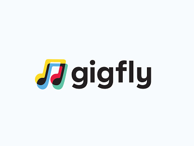 Gigfly.com Logo app brand branding design logo