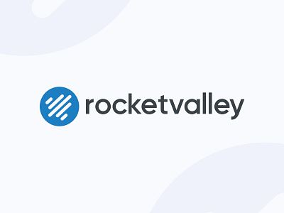 Rocket Valley Branding blue brand branding design illustration logo